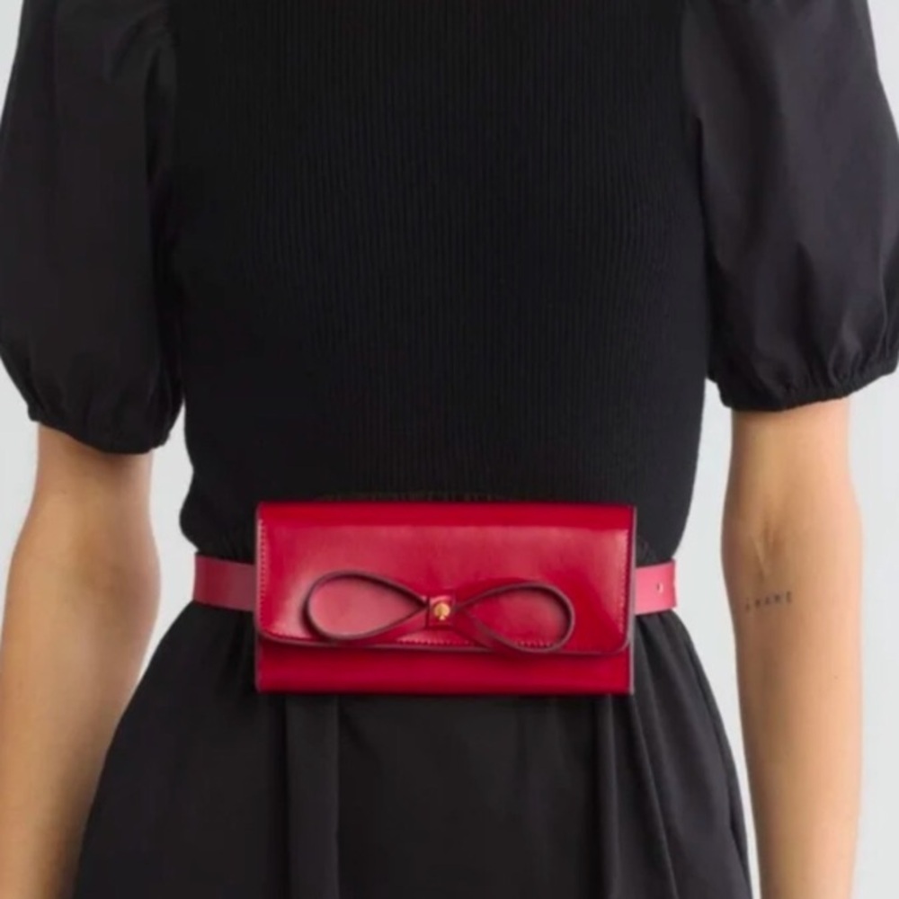 Kate Spade | Red Hot Leather Belt Bag - Picture 2 of 16
